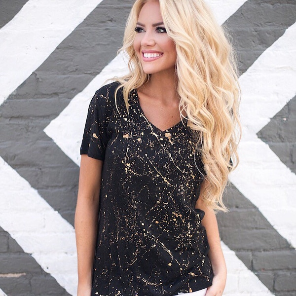 Gold Splatter Top