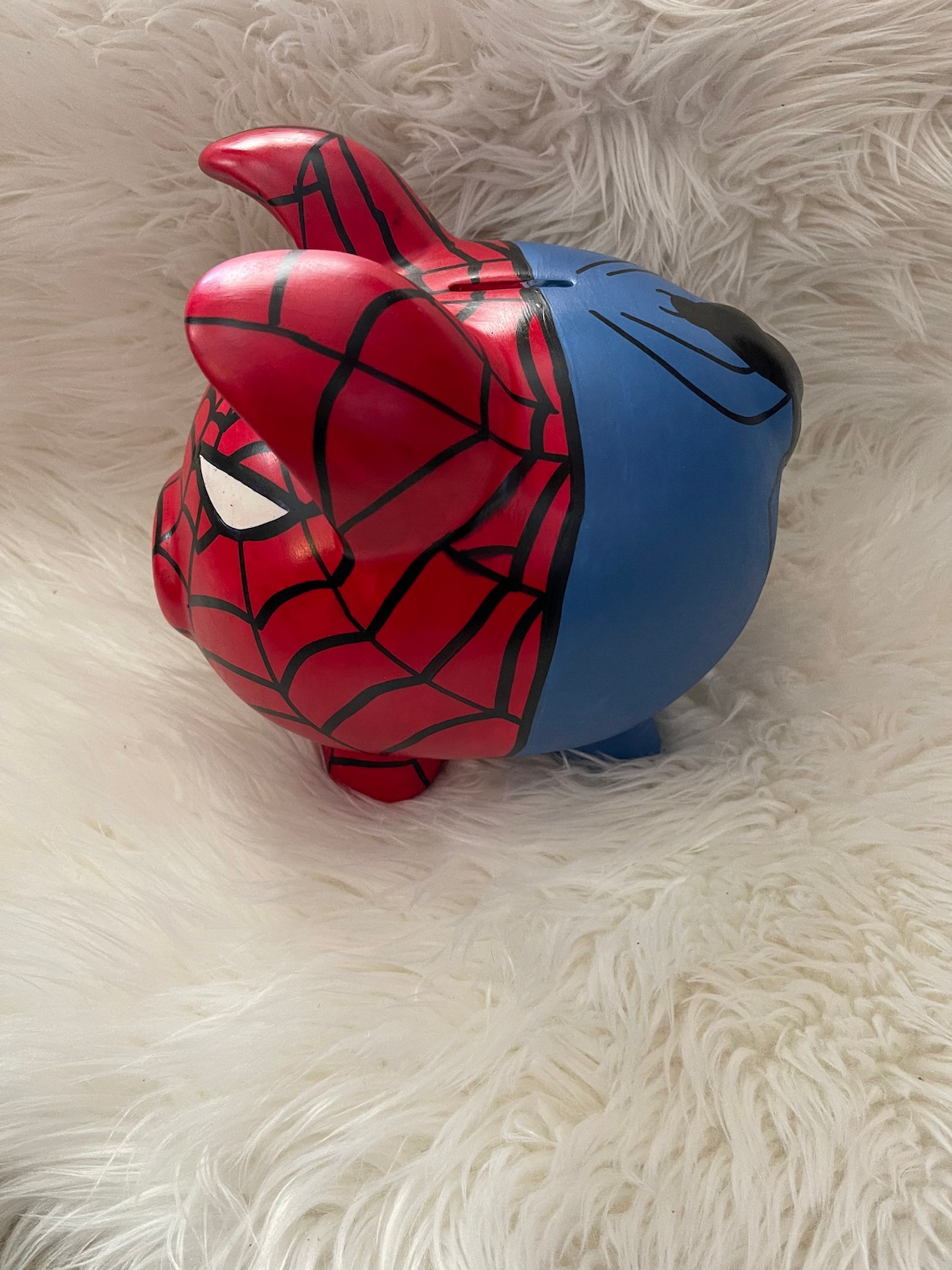 SpiderMan piggy bank Etsy