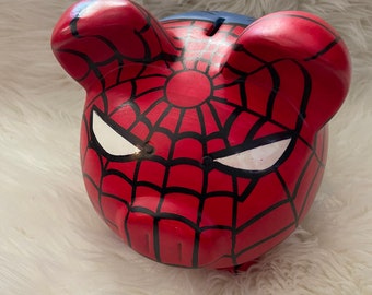 Spiderman Piggy Bank Etsy