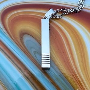 Fifth Element Stone Carvings Stainless Steel Pendant