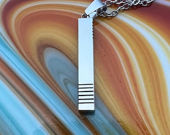 Fifth Element Stone Carvings Stainless Steel Pendant