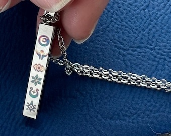 Sky Children of the Light Seasons symbol pendant- Iridescent
