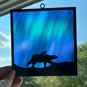 Lyra and Iorek Suncatcher