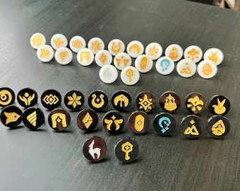 Sky: Children of the Light Season Emblem Pins or magnets, Full Set
