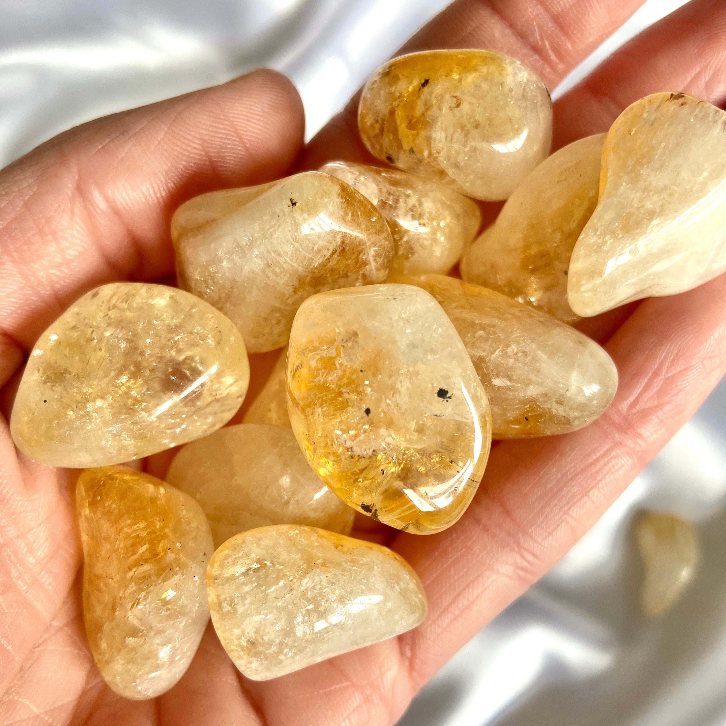 Citrine Crystal Tumblestone Heat Treated citrine Etsy