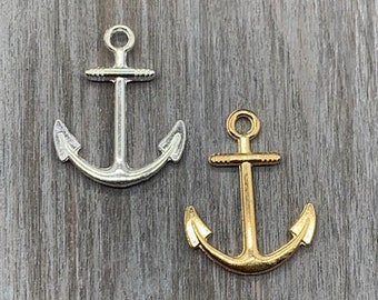 8pcs--Anchor charms Antique Tibetan silver Large Anchor Pendants 31x27mm
