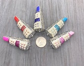 3D Lipstick Charms With Pearls LG-Designer Inspired-DIY Bracelets Necklaces -Jewelry Charms-Affordable Charms - DIY Phone case Embellishment
