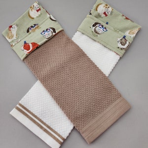 Kitchen Hanging Towels and Bowl Cozies with Guinea Pig Fabric image 5