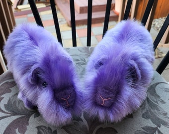 Handmade plush purple Guinea Pig