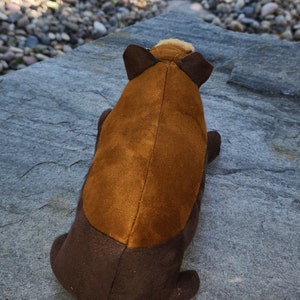 Realistic looking SKINNY two tone brown Plush Guinea Pig image 4