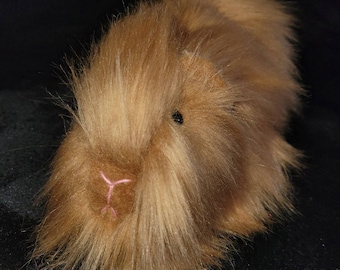 Realistic looking thick plush orange fur Guinea Pig