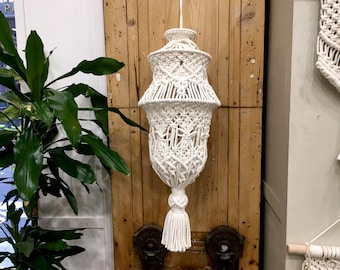 Macrame lantern or “HORHA” chandelier