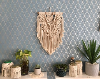 Wall Macrame in Cotton Thread for Decoration | Anthemis