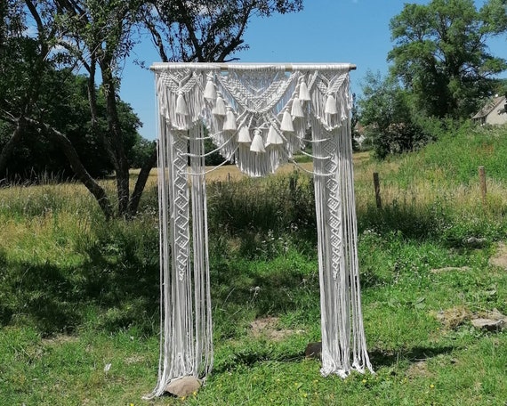 Wedding arch in macramé "NOCIA"