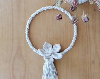 Couronne de fleurs en macramé "LOTUS"