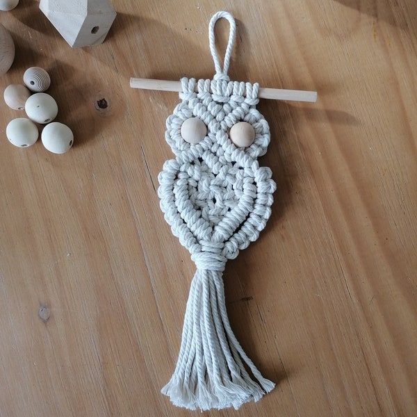 Hibou en macramé "OWLY"