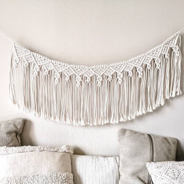 Guirlande en macramé "MASSIA" pour une décoration bohème et chic