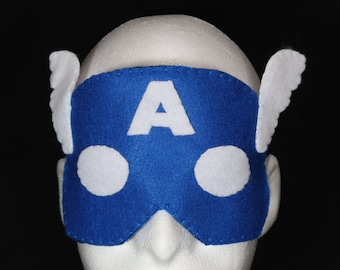 Captain America Inspired Adult Sleep Mask