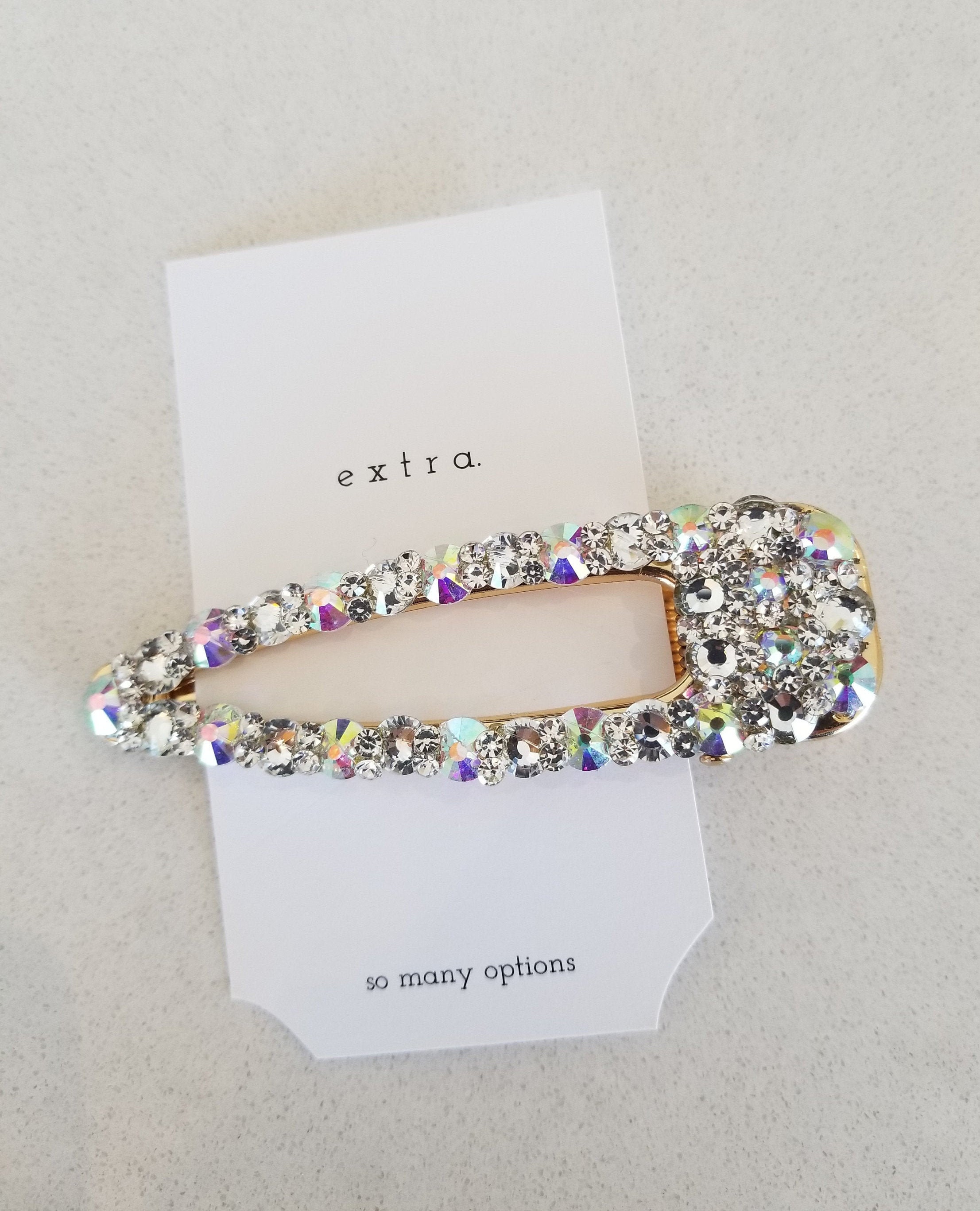 Crystal Hair Clips Etsy