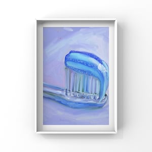 Blue Sparkle Toothpaste - Print