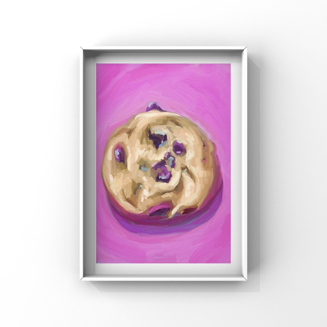 Chocolate Chip Cookie - Print - Etsy