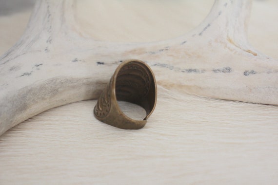 Kalevala Koru Bronze Ring Finland Finnish Perniö … - image 5