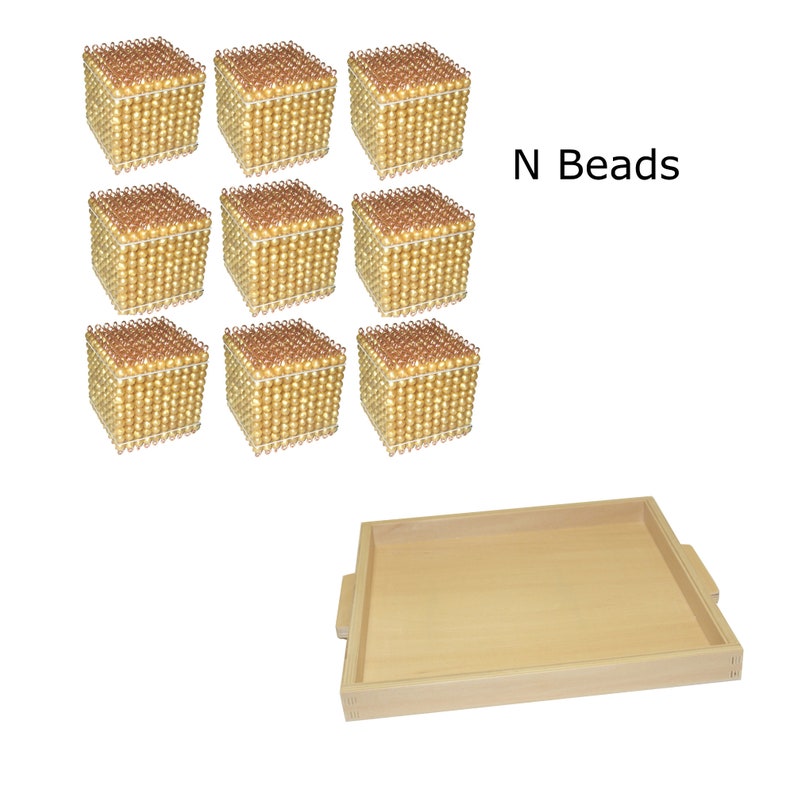 Golden Bead Thousand Cube / IFIT Montessori Math Materials | Etsy