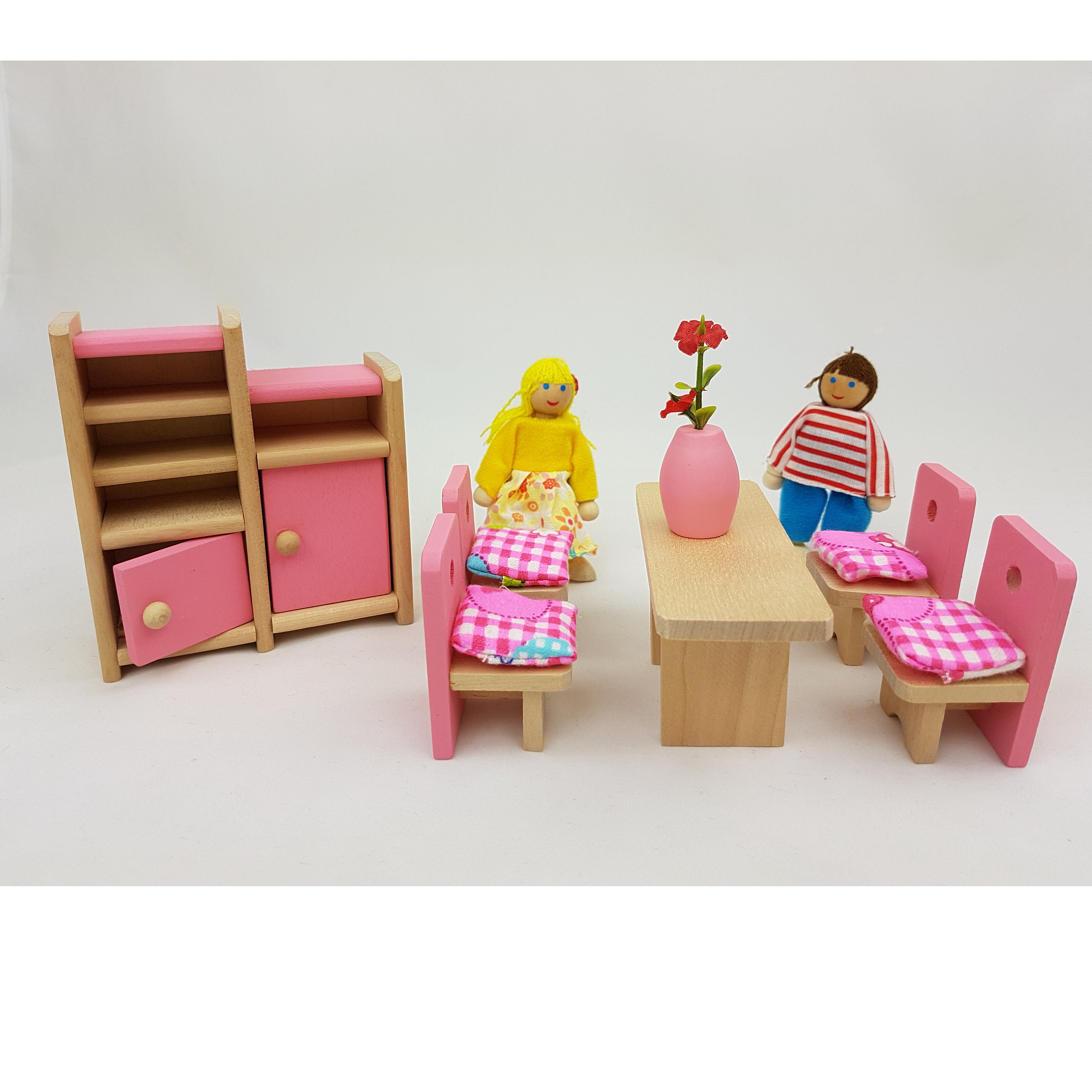 Dollhouse Furniture / Wooden Dolls / Miniature Wood Doll House Etsy