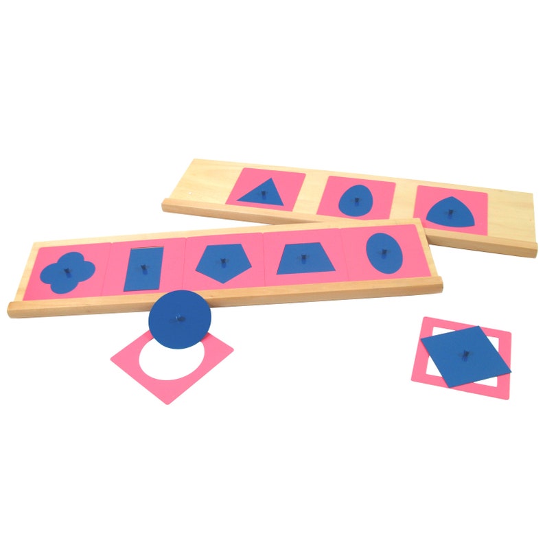 10 Metal Insets Metal Insets with 2 Stands IFIT Montessori Language Materials