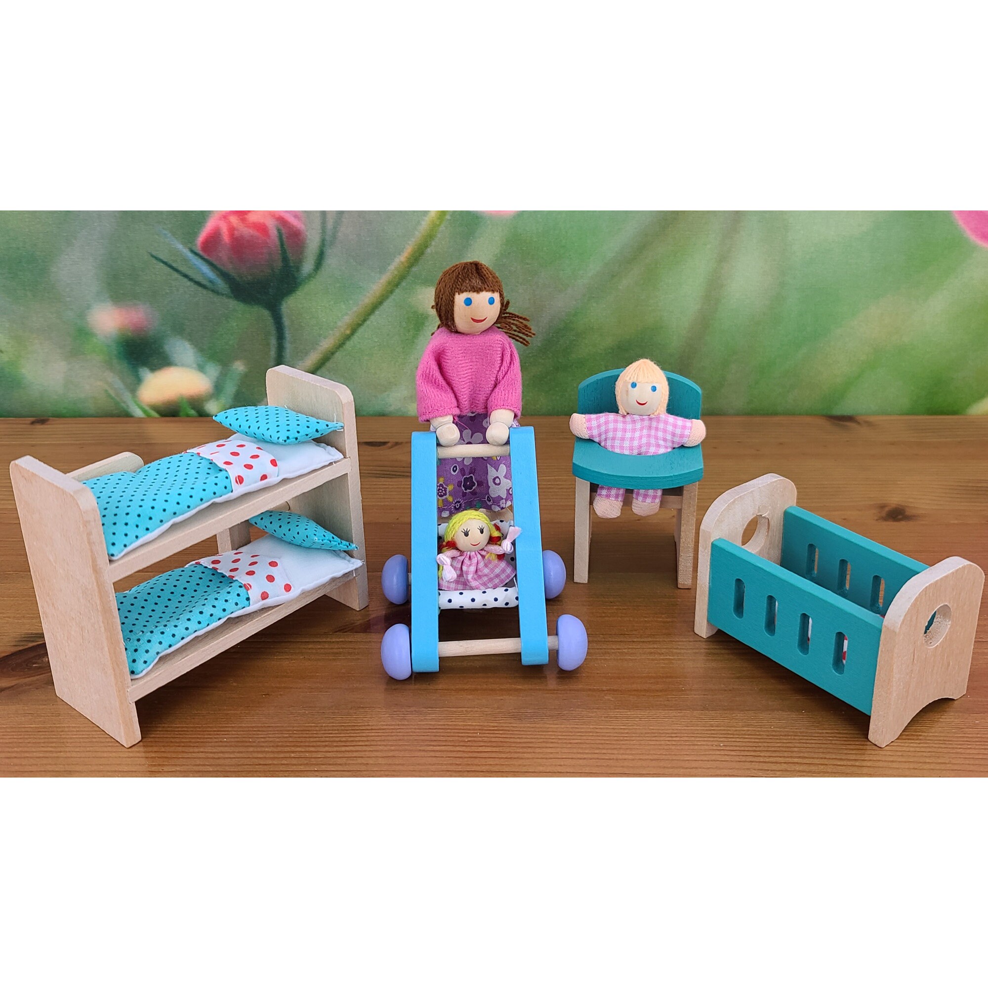 Dollhouse Furniture / Wooden Dolls / Miniature Wood Doll House Etsy