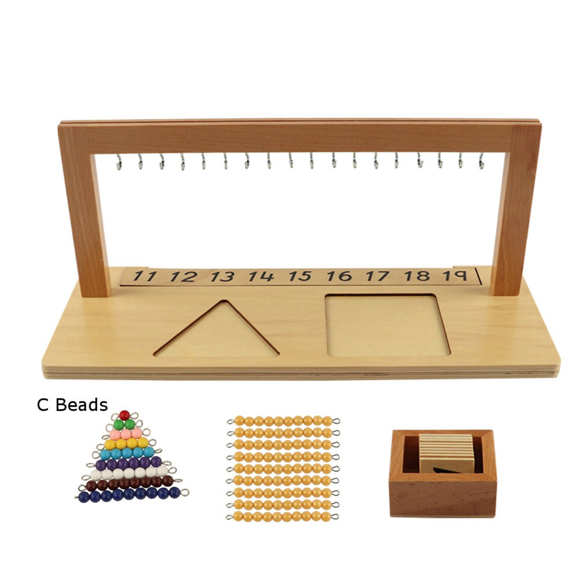 Montessori Bead Bar Hanger / Teen Bead Bars / Colored Bead Etsy