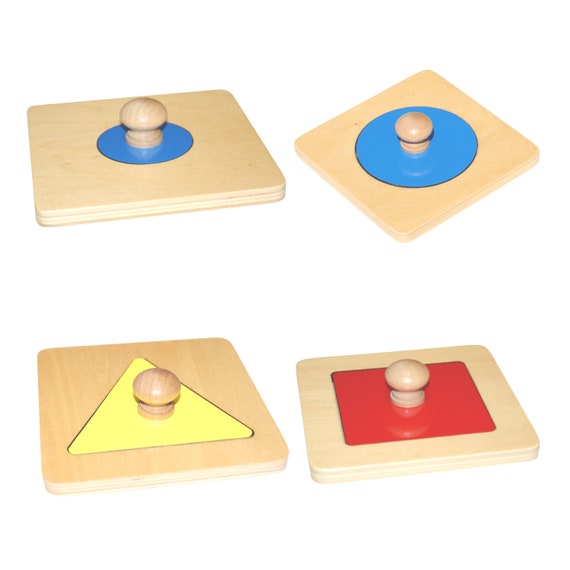 First Puzzle: Set of 4 Single Shape Puzzles