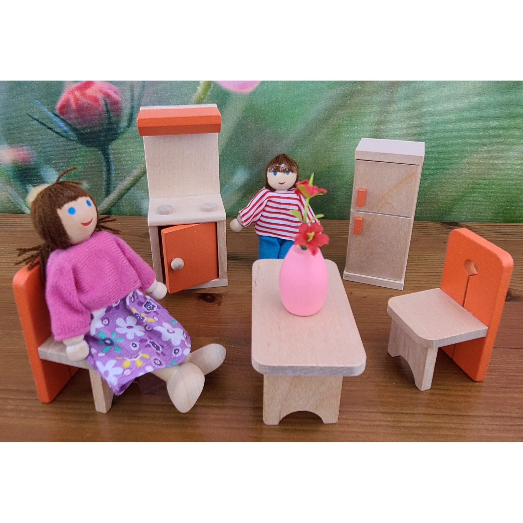 Dollhouse Furniture / Wooden Dolls / Miniature Wood Doll House Etsy