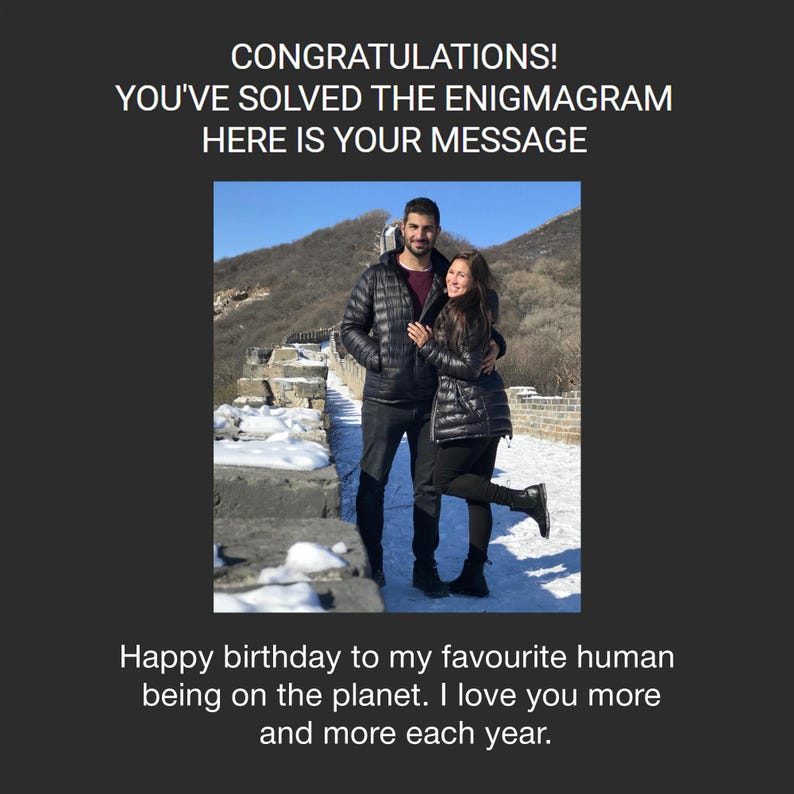 Personalized Escape Room Puzzle in an Envelope: Secret Message Gift image 6