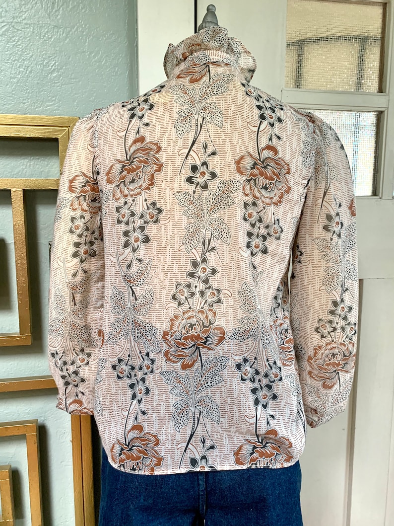 Vintage 70s Indian Cotton Blouse by Sugar Free S