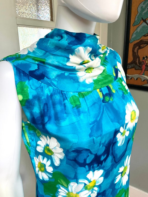 True Vintage 60s Medium Hawaiian tropical Floral … - image 5