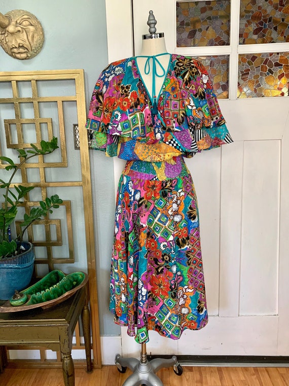 Vintage 80s Diane Freis Dress