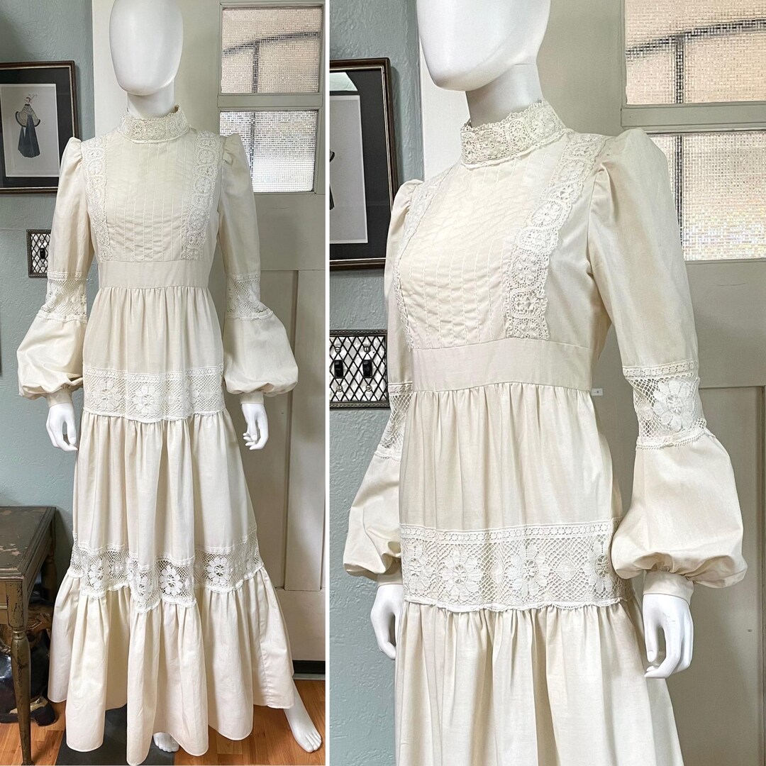 The Josta ~ dreamworthy 70s handmade cotton prairie maxi dress