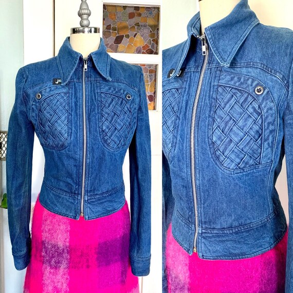 Vintage 70s Jag Blue Denim Jacket, S