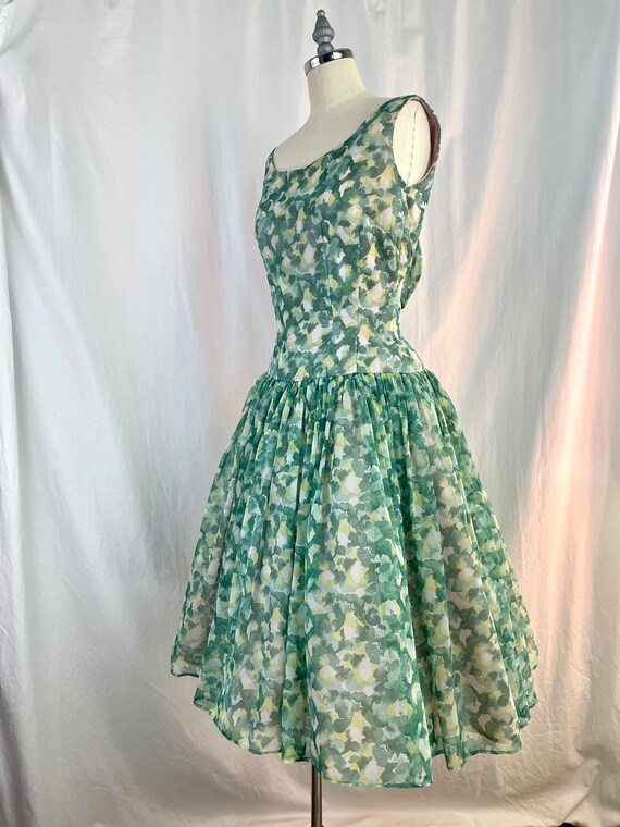 True Vintage 50s Small Jonathan Logan green and y… - image 4