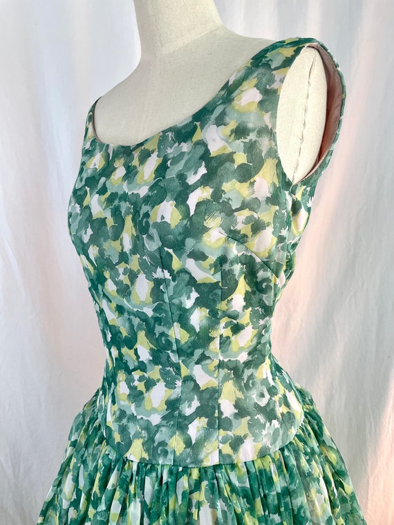 True Vintage 50s Small Jonathan Logan green and y… - image 8