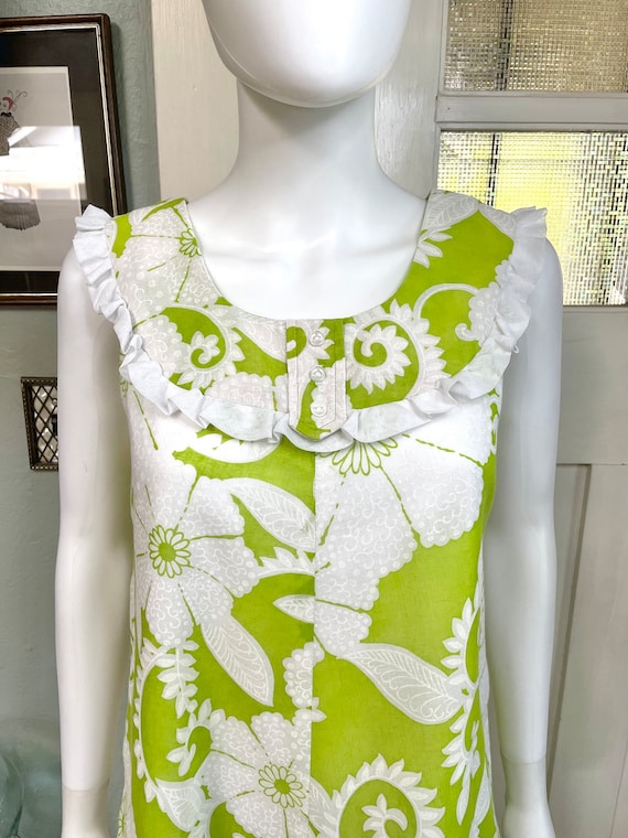 True Vintage 60s 70s Small Kahili Fashions green … - image 7