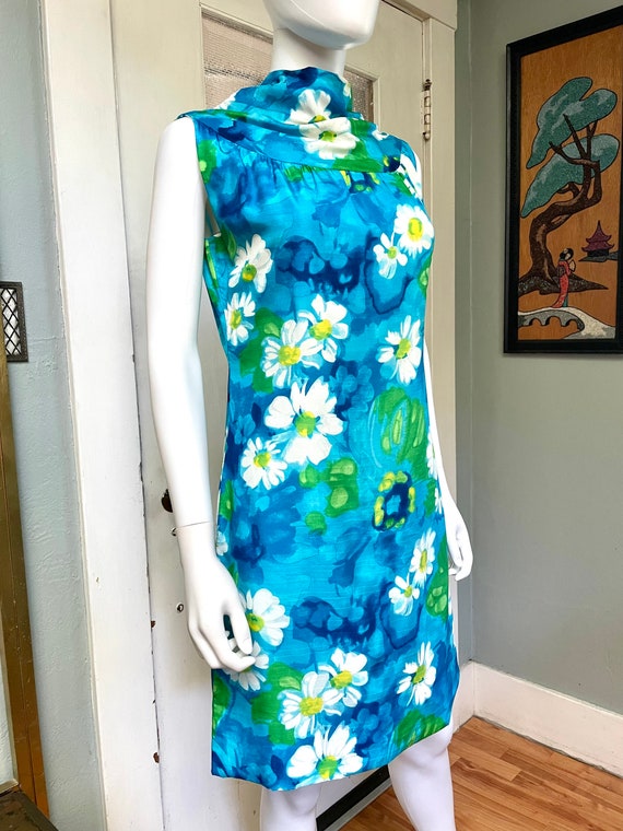 True Vintage 60s Medium Hawaiian tropical Floral … - image 3