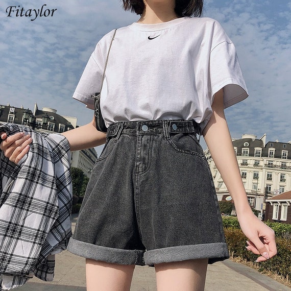 Jeansshorts high best sale waist