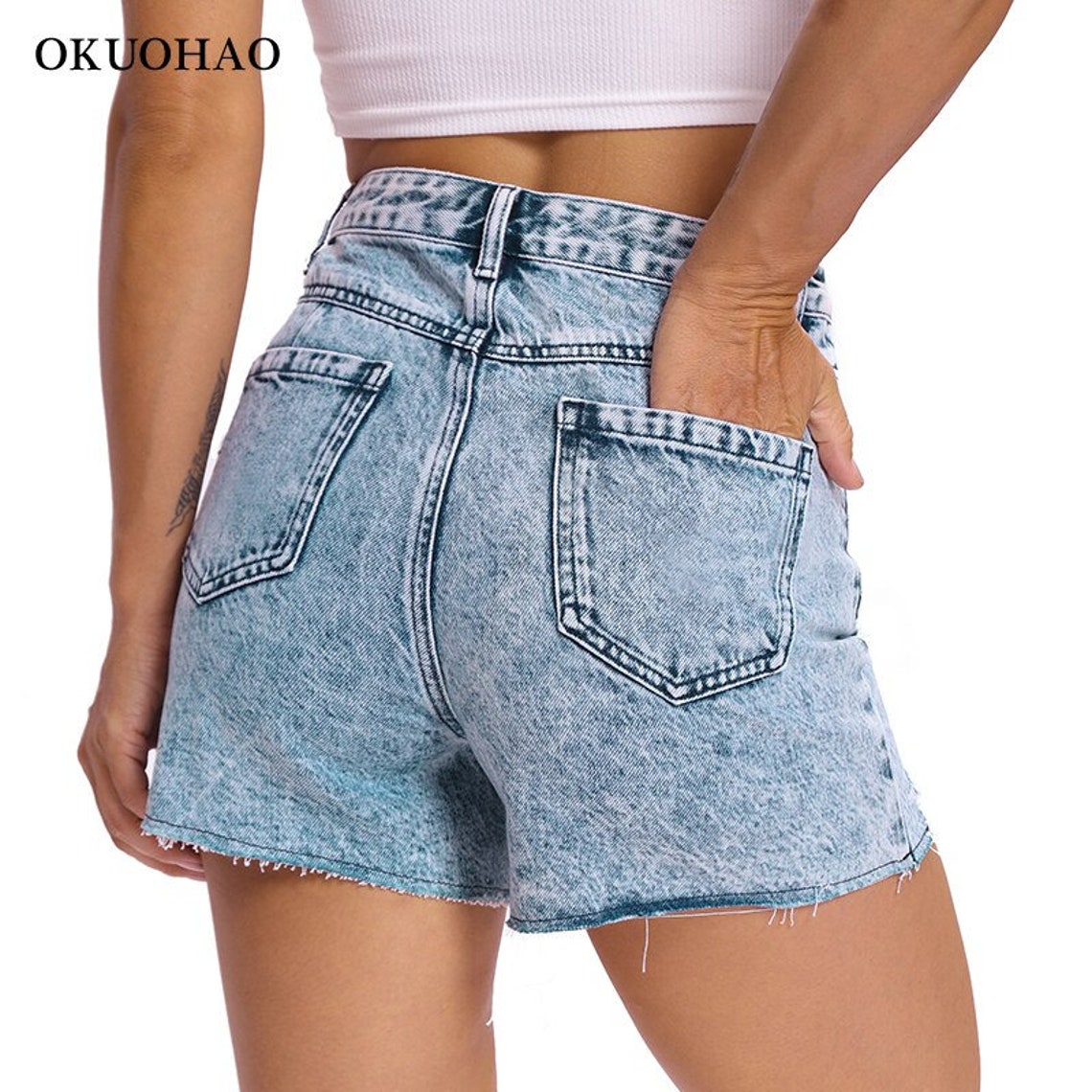 plus size baggy denim shorts