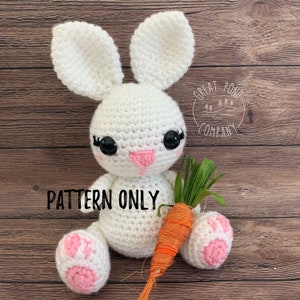Crochet Bunny Pattern // Bunny Rabbit Amigurumi PDF // Digital Download PDF Pattern Bunnyi