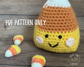 Crochet Candy Corn Pattern, PDF Pattern for a Candy Corn Amigurumi ...