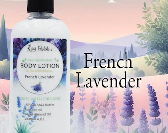 Organiczny balsam do ciała z francuską lawendą | Masło shea, olej migdałowy