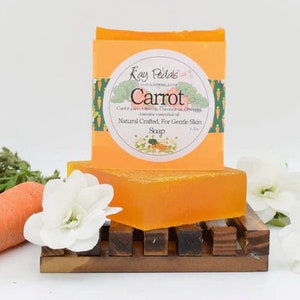Carrot Soap Bar | Natural Soap Bar | Coconut Oil Soap | Moisturizing Soap | Gentle Skin Soap Bar | Autumn Spice Soap | Autumn Soap Bar