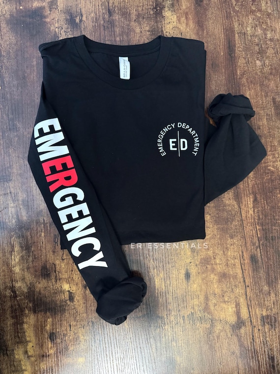 Emergency Room Long Sleeve Shirt, ER Nurse Shirt, nurse t-shirt, Emergency Room Nurse Long Sleeve, Nurse Shirts